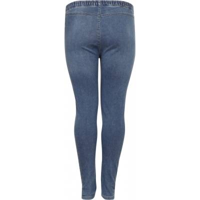 Wygodne spodnie damskie Chalou Elsa plus size z ozdobnymi cyrkoniami, jeans przecierany tył